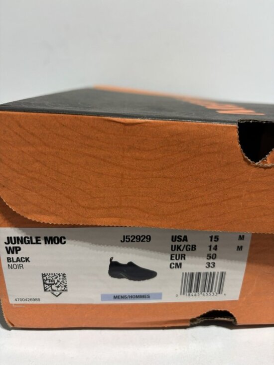 Merrell Men’s Jungle Moc Waterproof Slip On Shoes Black Suede, Size 15 M main image 7